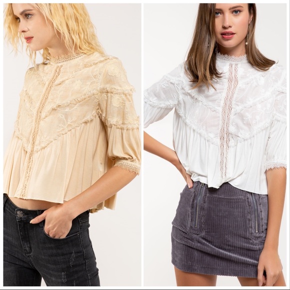 Romancing the Stone washed Feminine Top - Picture 7 of 9